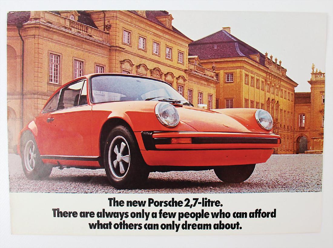 PORSCHE 1975, fold-out brochure Porsche 911/S/Carrera, (1 of 1)