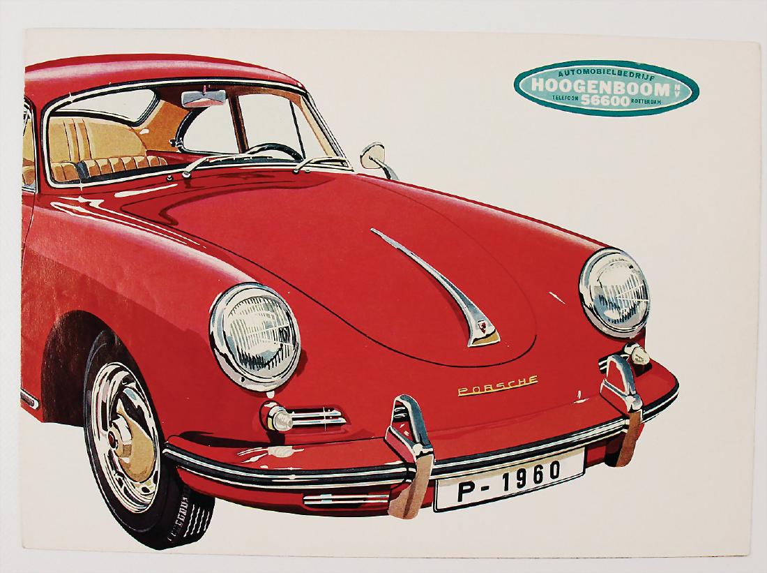 PORSCHE Germany 1959, fold-out brochure Porsche 356 B, (1 of 1)