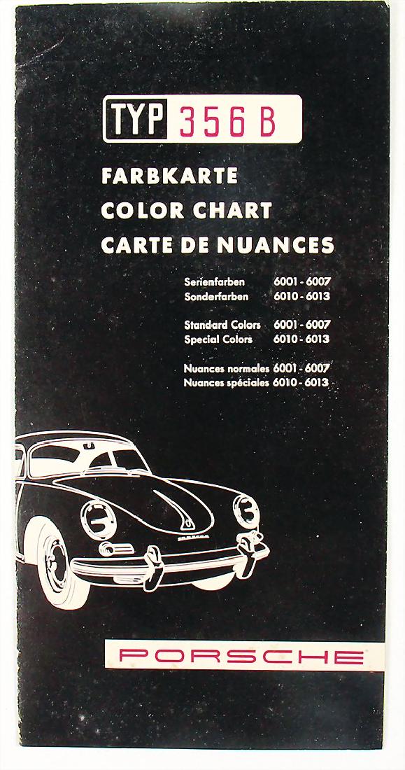 PORSCHE color chart for type 356 B, standard and extra (1 of 1)