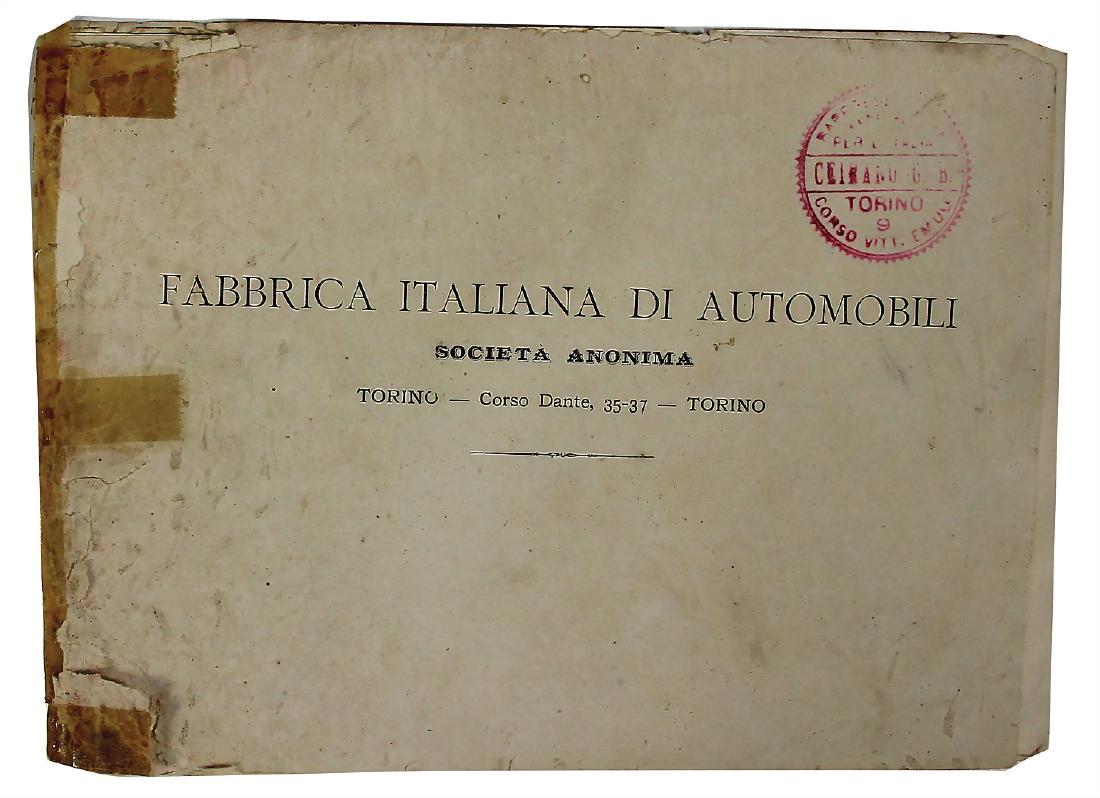 FIAT c. 1899, sales catalog Fiat car type 4 HP, 8 HP, 6 (1 of 2)