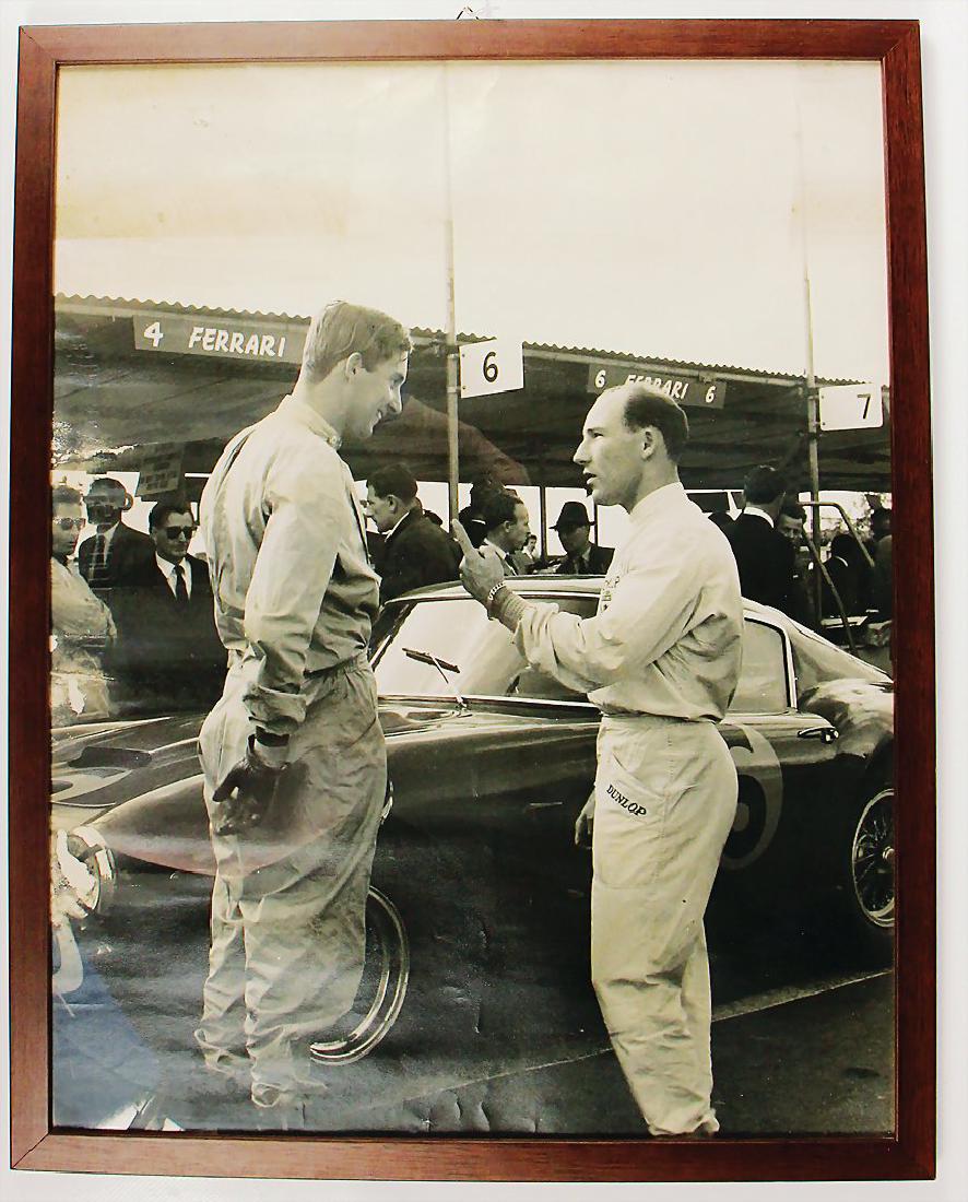 original large-format B/W photo Mike Parkes and (1 of 1)