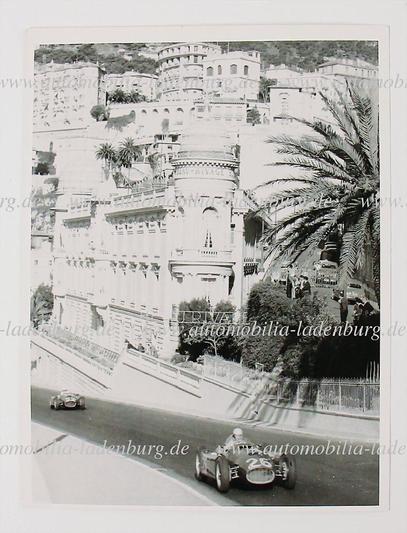 LANCIA original B/W photo Grand Prix Monaco 1955, (1 of 1)