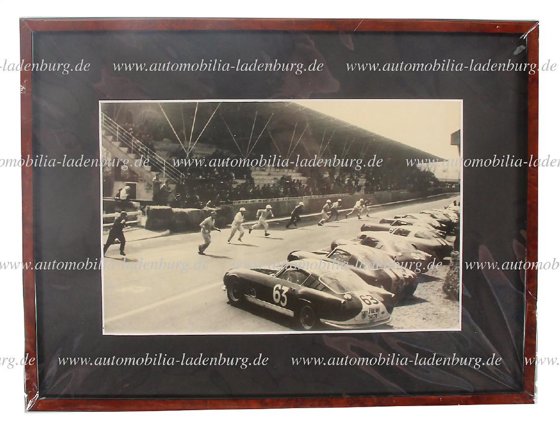 original B/W photo before the start of Le Mans, on it a (1 of 1)