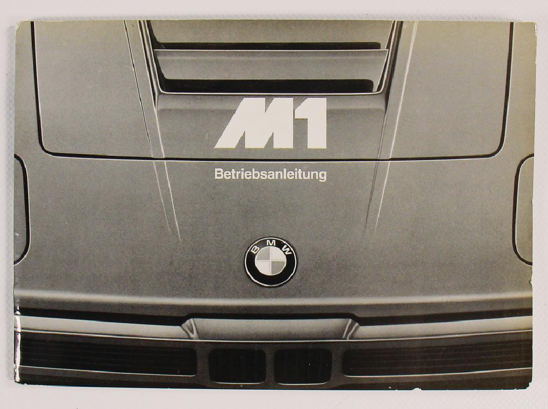BMW 1980, operating instruction BMW M1, good condition,: BMW 1980, operating instruction BMW M1, good condition, rare German Description BMW 1980, Betriebsanleitung BMW M1, guter Zustand, selten