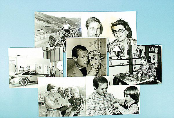 Manfred Schurti, (Bulanda), 6 large-format privat: English Description: Manfred Schurti, (Bulanda), 6 large-format private photos, 1 advertising photo Peter Collins Deutsche Beschreibung: Manfred Schurti, (Bulanda), 6 großformatige Privataufnahmen,