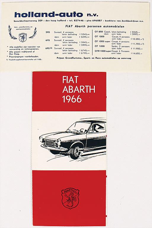 ABARTH mixed lot with 2 pieces, among it fold-out (1 of 2)