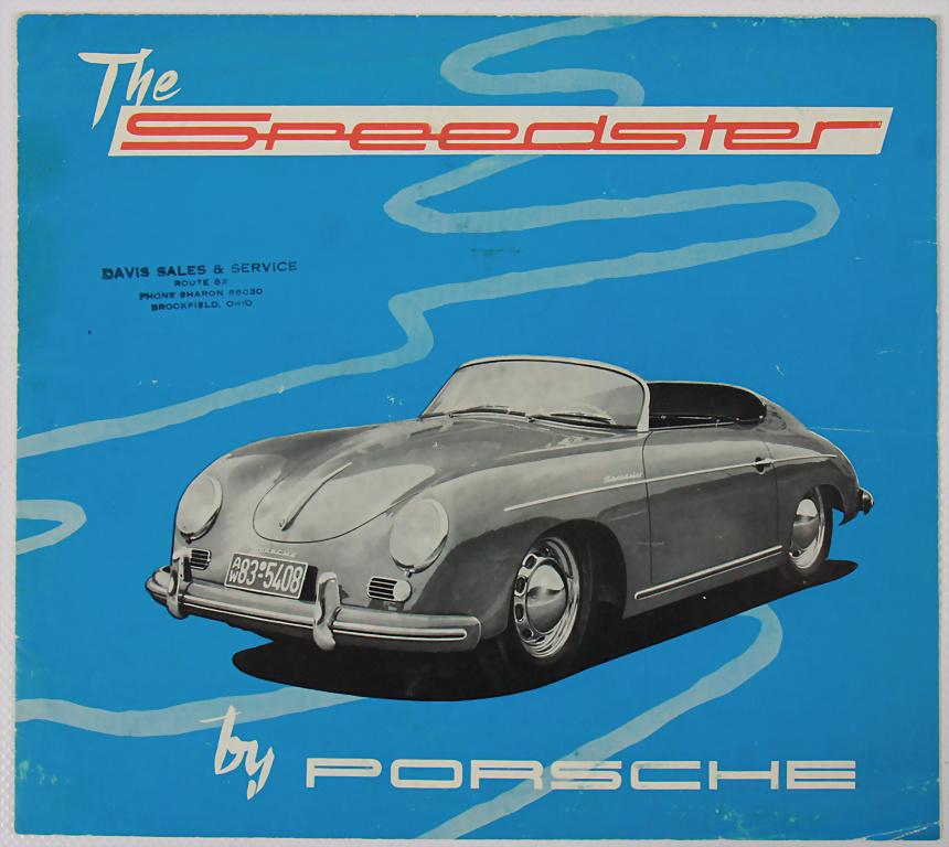 PORSCHE 1954 (8.54.50), fold-out brochure Porsche 356 (1 of 1)