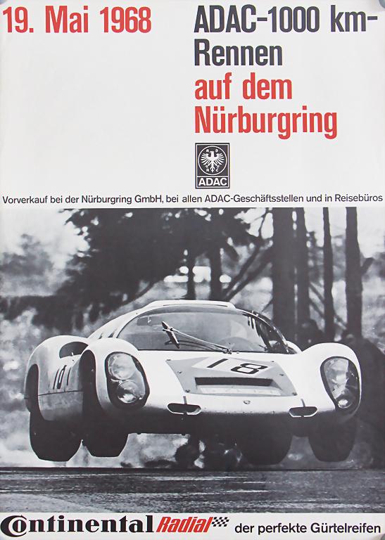 mixed lot of 3 event posters No. 1 "ADAC 500Km Rennen (1 of 3)