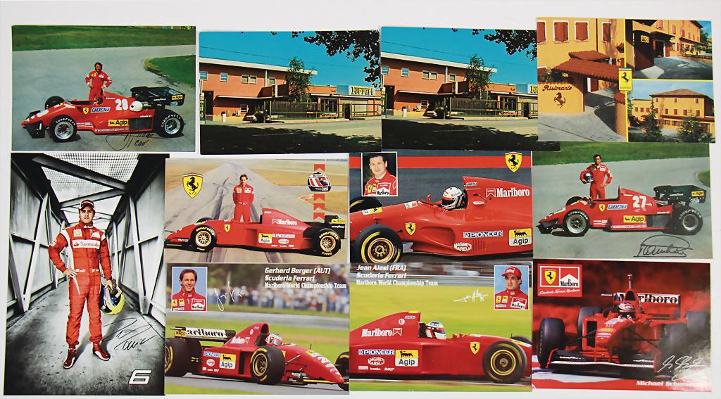 FERRARI mixed lot with 11-pieces: Ferrari post cards (1 of 1)