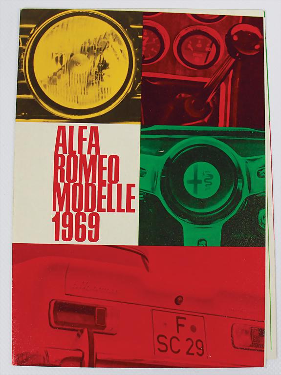 ALFA ROMEO fold-out brochure Alfa Romeo models 1969, 8 (1 of 2)
