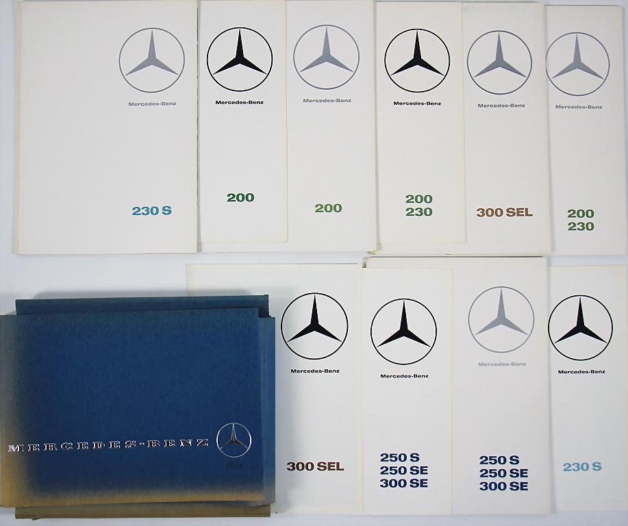 MERCEDES BENZ mixed lot with 10 pieces, sales catalogs (1 of 1)