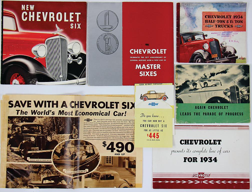 CHEVROLET mixed lot with 7 pieces, Chevrolet sales (1 of 1)