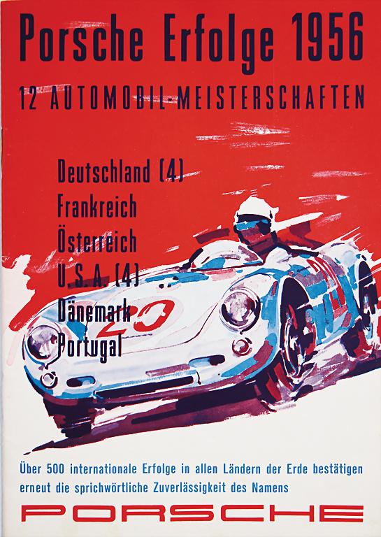 PORSCHE 1956, brochure successes 1956, 12 automobile (1 of 1)