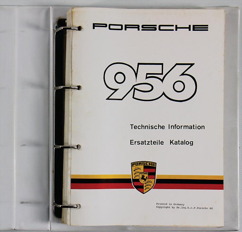 PORSCHE technical information/replacement part list (1 of 1)
