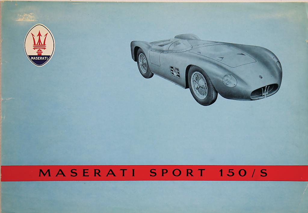 MASERATI flyer Maserati Sport 150/S, Italian text, (1 of 2)