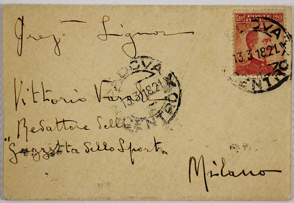 FRANCESCO BARACCA 1918, smaller envelope, inside with a (1 of 4)