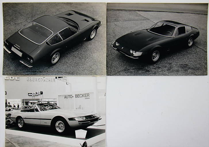 FERRARI PININFARINA mixed lot of 3 company photos May 16, 2020