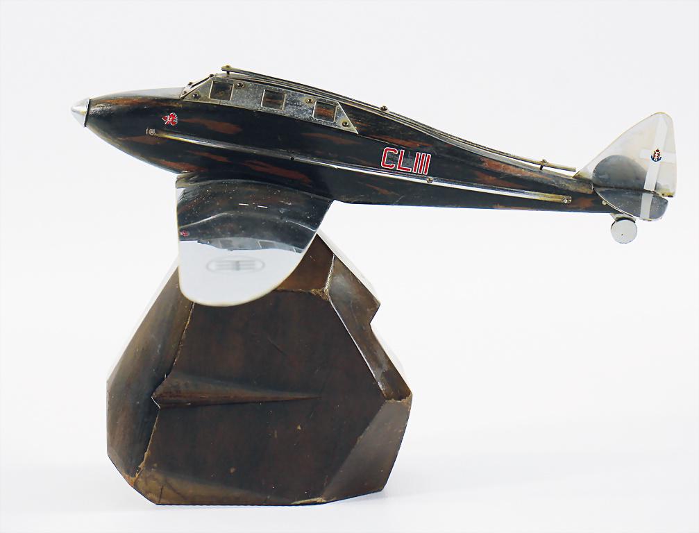 '30s model aircraft made of wood, wing: amde of (1 of 5)