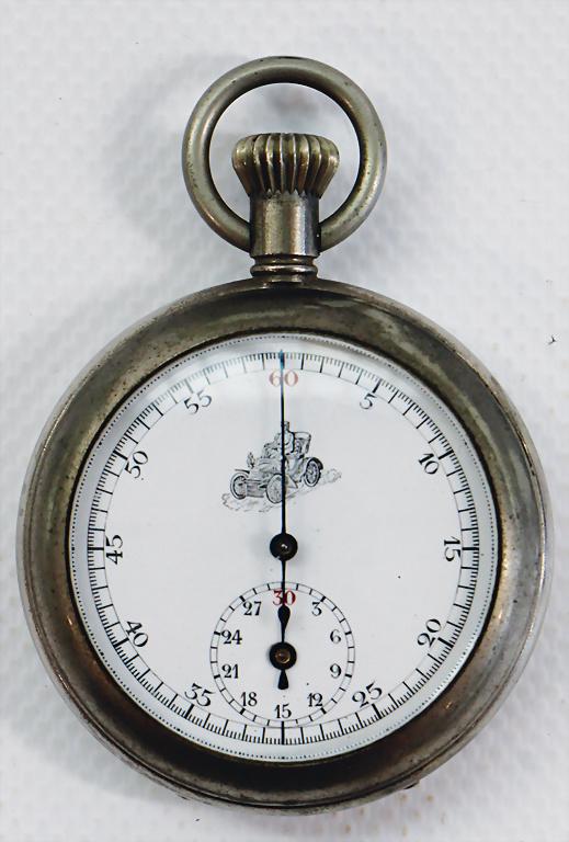 around 1905, stopwatch with car in the upper part of (1 of 2)