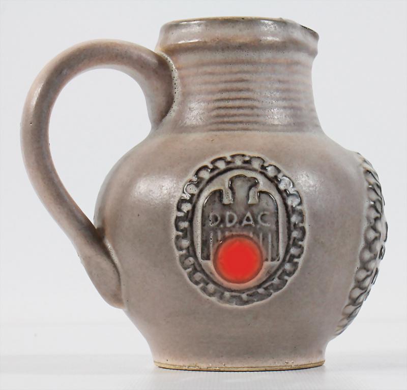 DDAC DDAC Weinkrug Karlsruher majolica, "Gau Treffen (1 of 3)