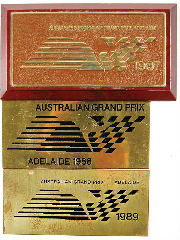 AUSTRALIAN GRAND PRIX ADELAIDE mixed lot of 3 badges (1 of 2)