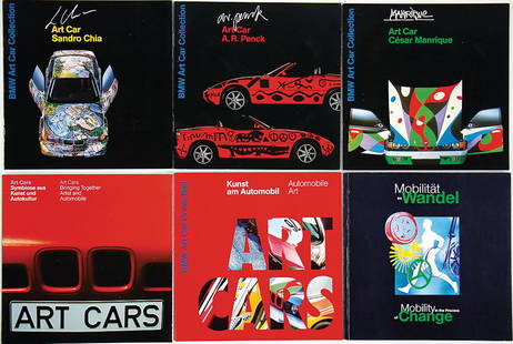 BMW mixed lot with 6 pieces, BMW Art Car Collection,: BMW mixed lot with 6 pieces, BMW Art Car Collection, among it: Art Car - Sandro Chia 1993, César Manrique 1991, A.R. Penck 1991, "Art Cars Symbiose aus Kunst und Autokultur" 1989, "Kunst am Automobil