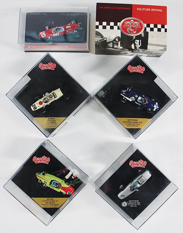 mixed lot with 5 pieces, model cars by Quartzo and (1 of 3)