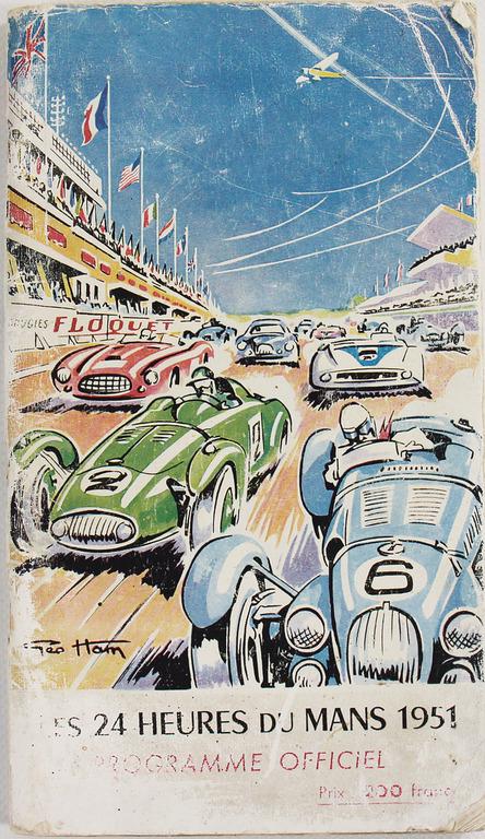 race programme 24 heures du Mans 1951, cover with (1 of 1)