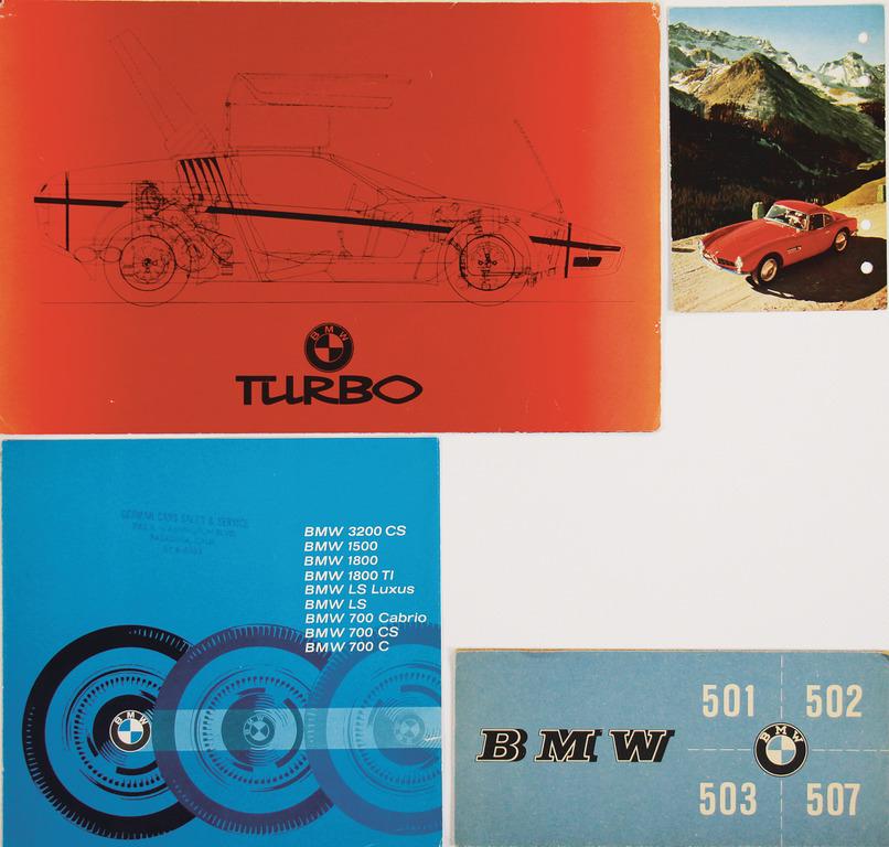 BMW mixed lot with 4 pieces, among it fold-out brochure (1 of 1)