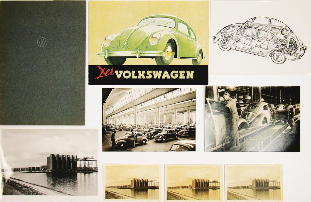 VW 1951, mixed lot with 8 pieces, original sales folder (1 of 2)