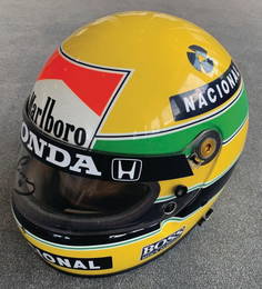 AYRTON SENNA 1988, original crash helmet from the