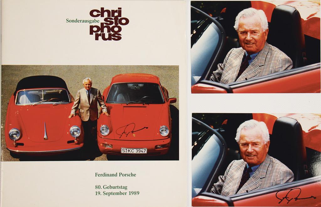 FERRY PORSCHE 1989, mixed lot with 3 pieces, among it (1 of 2)