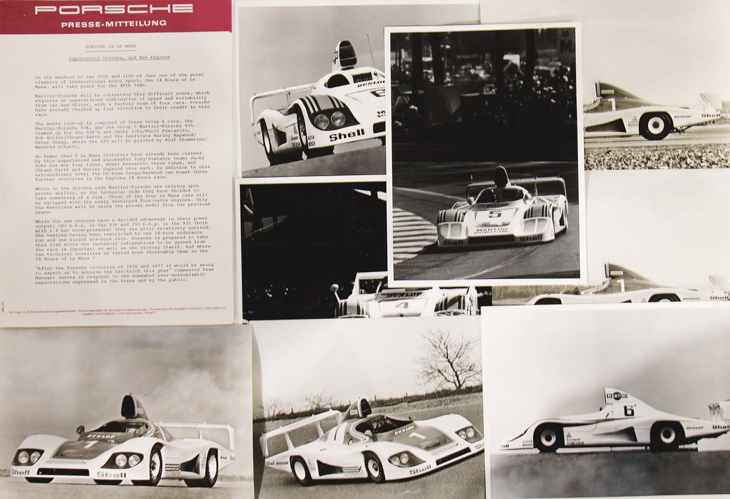 PORSCHE mixed lot,  among it the press release (1 of 1)