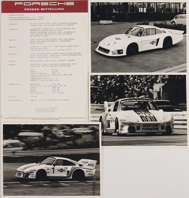 PORSCHE mixed lot with 4 pieces, among it technical (1 of 2)