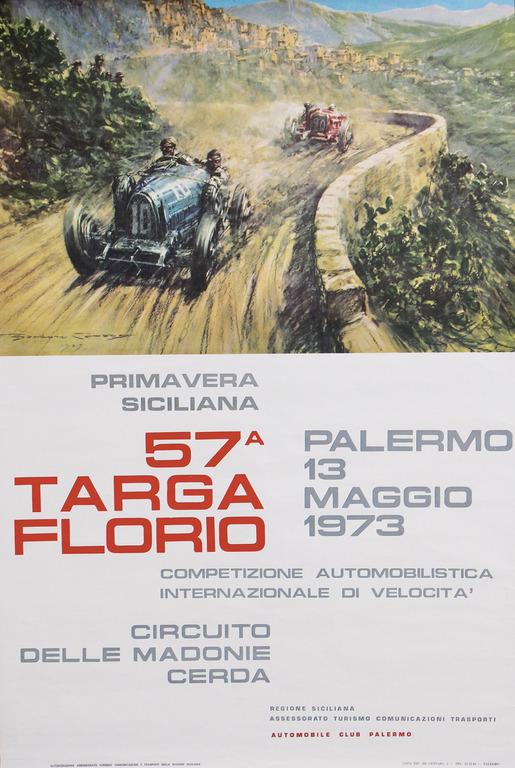 TARGA FLORIO 1973, original poster "Prima Vera (1 of 1)