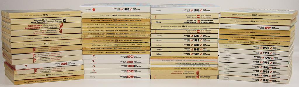 AUTOMOBIL REVUE mixed lot of 62 editions of the catalog (1 of 1)
