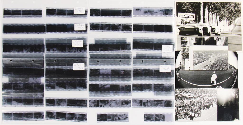 LE MANS mixed lot of 220 original B/W negatives 1960, (1 of 3)