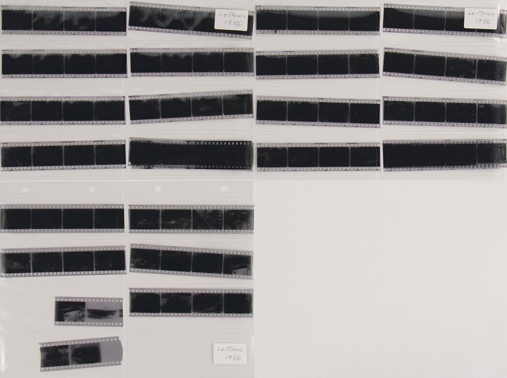 LE MANS 1956 mixed lot of 88 B/W negatives, among it (1 of 2)