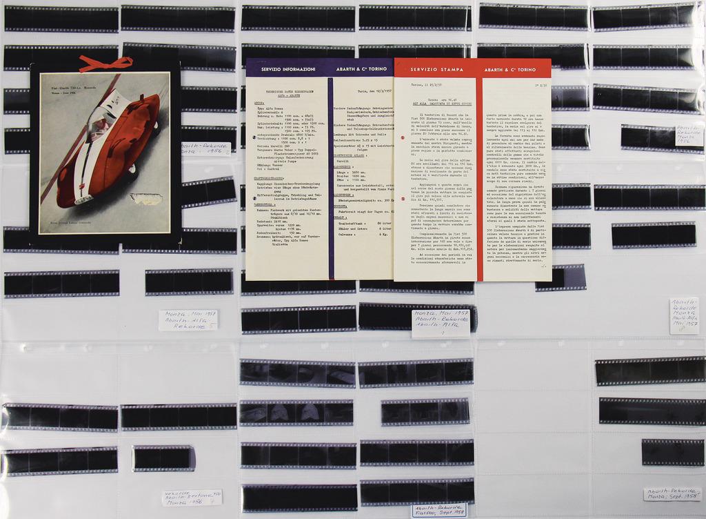 ABARTH 253 B/W negatives, Abarth record drives 1956, (1 of 2)