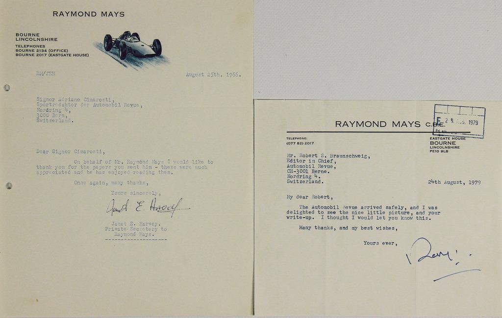 RAYMOND MAYS August 1979, autographed letter to Adriano (1 of 1)
