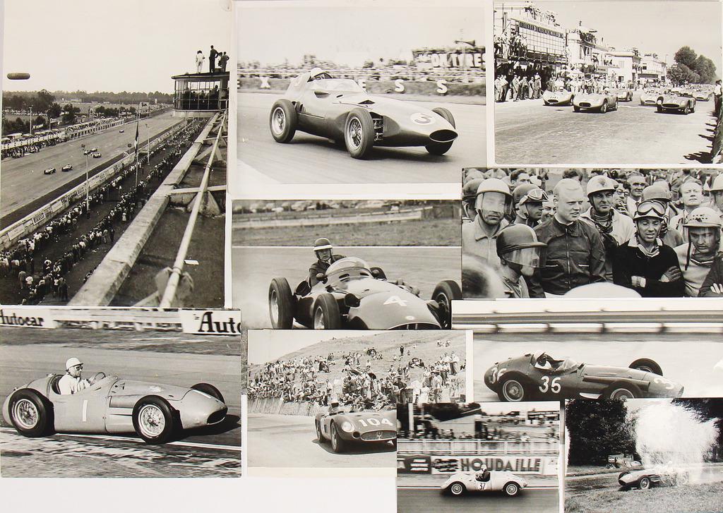 RACE YEAR 1956 mixed lot of 10 original B/W photos, (1 of 2)
