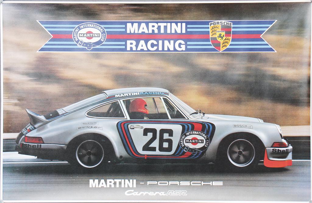 PORSCHE / MARTINI racing poster "Martini Porsche RSR", (1 of 1)