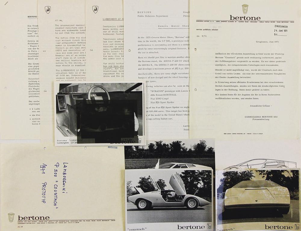 LAMBORGHINI 1971, 10 pages press reports Lamborghini (1 of 1)