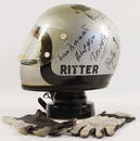 STEVE MCQUEEN FILM LE MANS 1970, original crash helmet