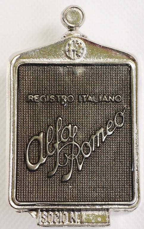 ALFA ROMEO badge "Registro Italiano Alfa Romeo", 9x5cm, (1 of 2)