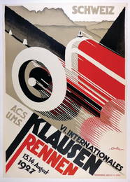 KLAUSEN RACE 1927, poster "VI. Internationales Klausen