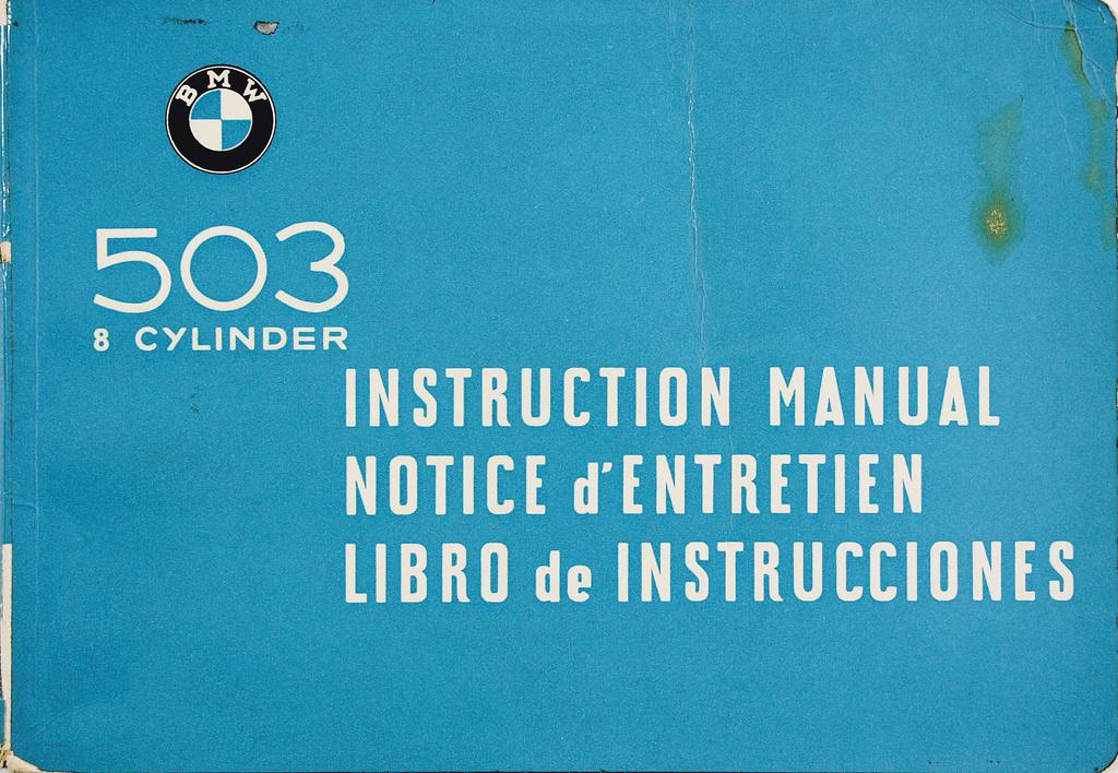 BMW 1957 (W149 F. 4.57), operating instruction (1 of 1)