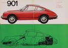 PORSCHE 1963, fold-out brochure Porsche 901, 8 pages