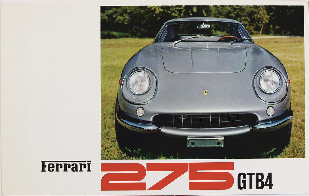 FERRARI 1967 (13/67), fold-out brochure Ferrari 275 (1 of 1)