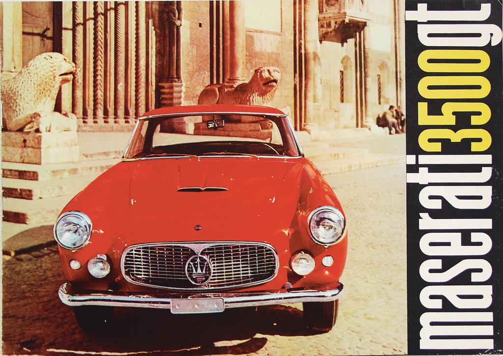 MASERATI 1960, sales brochure Maserati 3500GT, 8 pages (1 of 1)